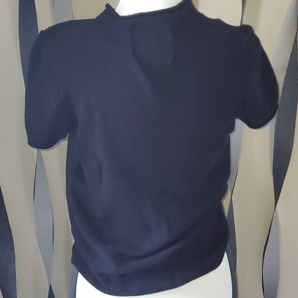 Black, short sleeve Sweater - Picture 4 of 4